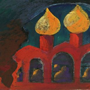 BELFRY IN ROSTOV. Gouache on paper, 74х93 сm, 1969.