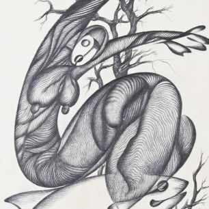 WALPURGIS NIGHT.  Pencil on paper, 40х26 cm, 1980.